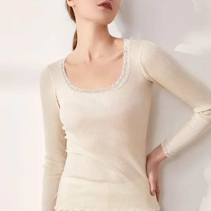 Silk Blouse - Herbst und Winter, warme Damenunterwäsche aus