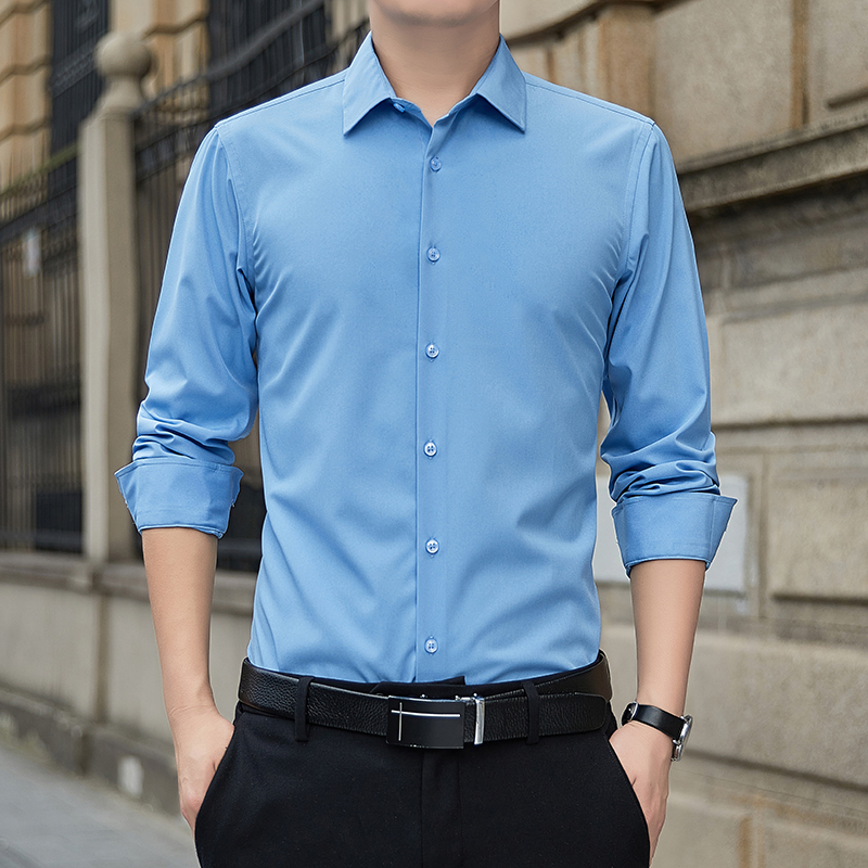 Formal Dress - Herren Formelle Anzughemden Elegante Langarm Klassische