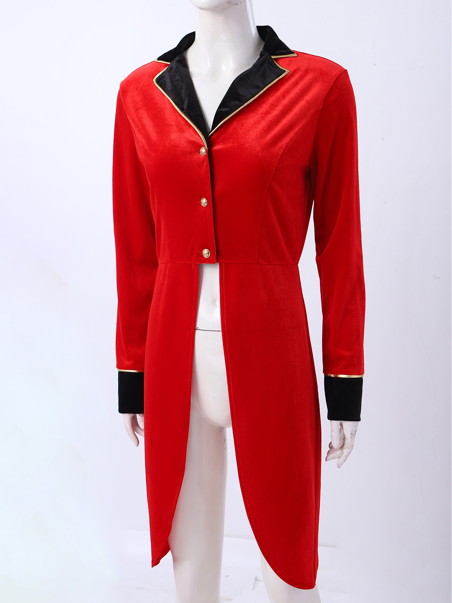 Womens Blazer - Damen Zirkusdirektor-Jacke Frack Showman-Kostüm Halloween Karneval