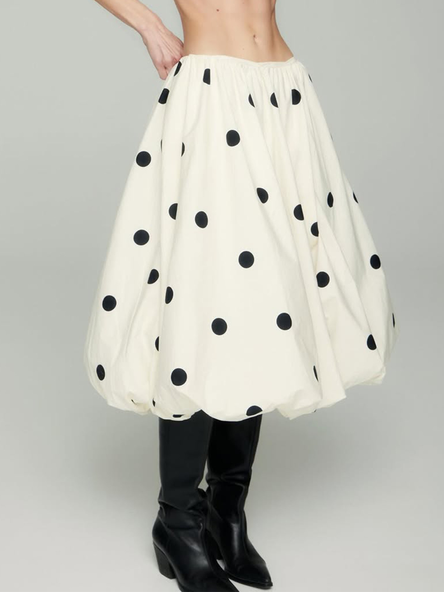 Damen 2-teiliges Polka-Dot-Kle – Midi Dress Bewertung und Preis
