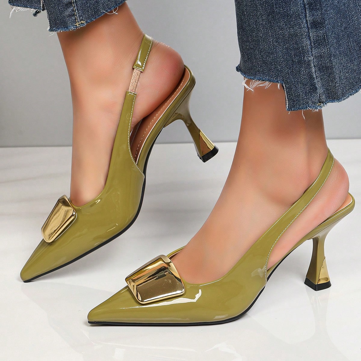 Elegante Damen-Slingback-Pumps – Formal Dress Bewertung und Preis