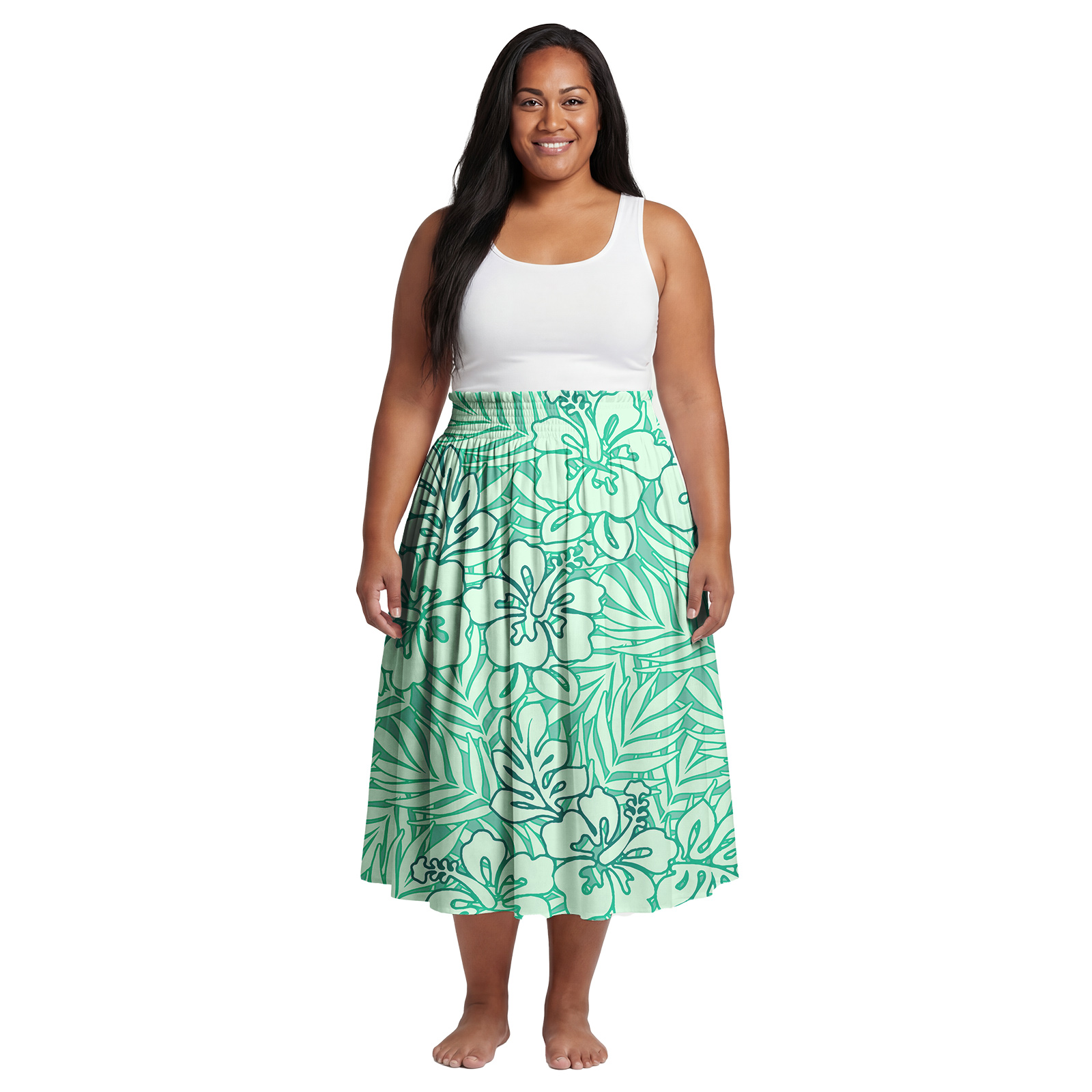 Exzellentes Blumenmuster-Kleid – Midi Dress Bewertung und Preis