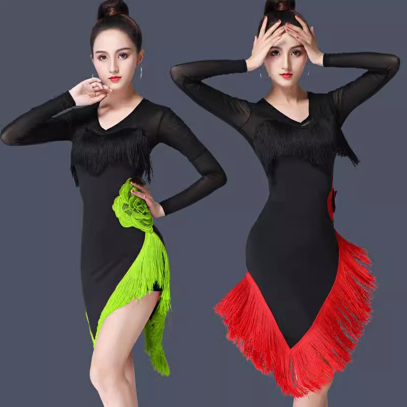 Langarm-Kleid Damenkleider mit – Women'S Red Formal Wear Bewertung und Preis