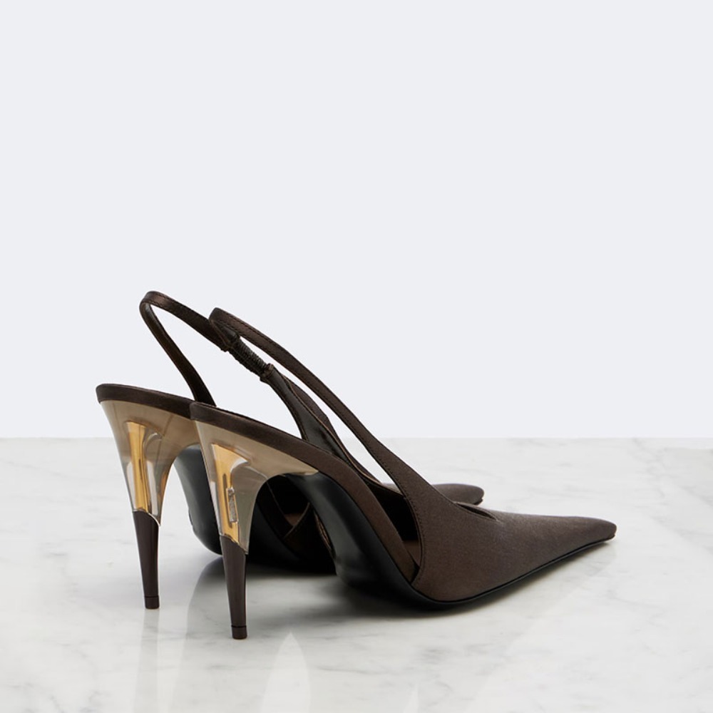Damen-Satin-Stilettos mit spit – Formal Dress Bewertung und Preis