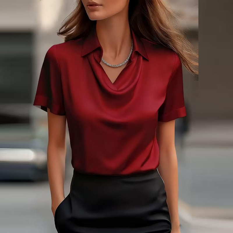 Alle Spiel Satin Shirt Frauen  – Silk Blouse Bewertung und Preis